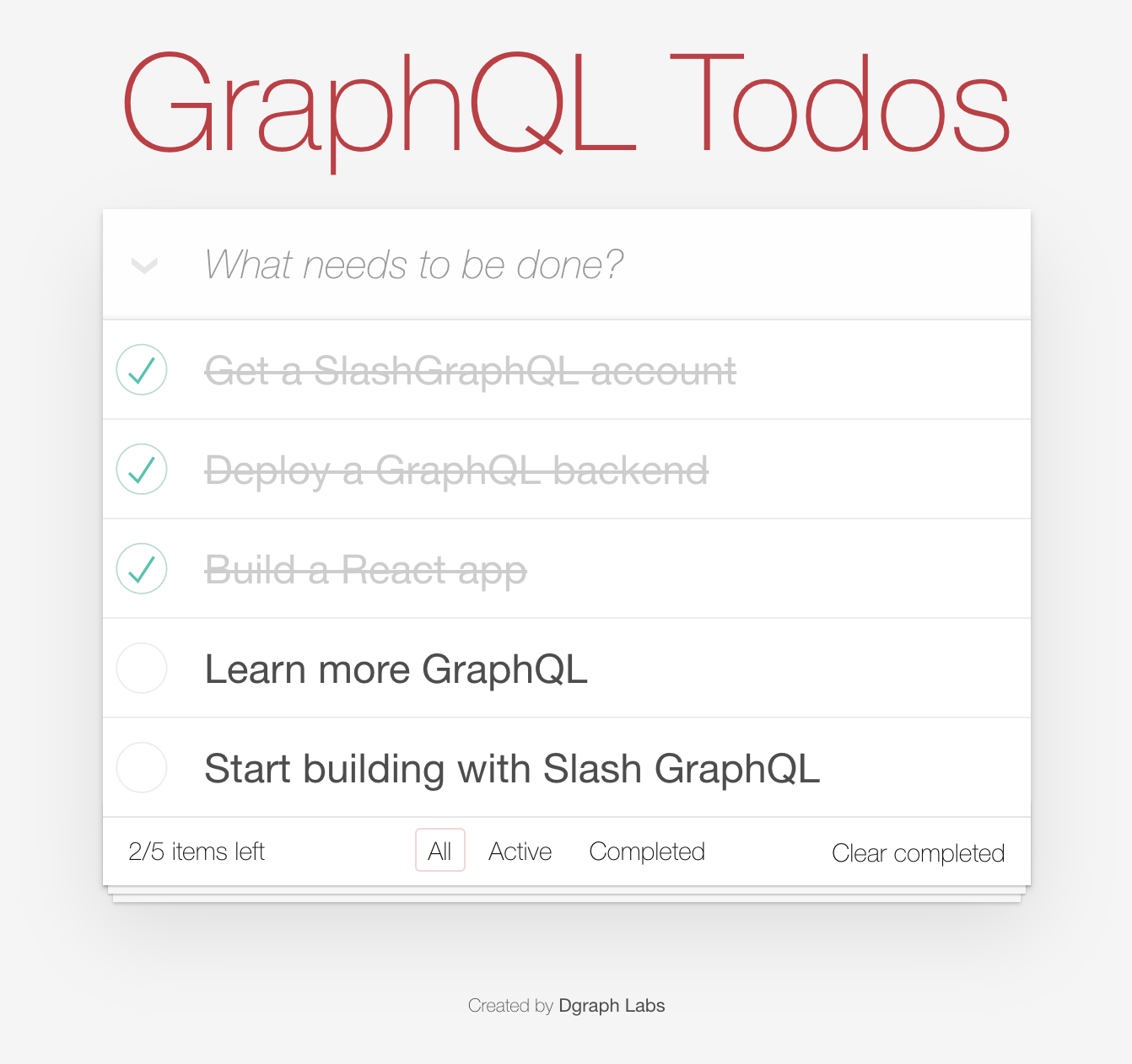 Slash-GraphQL: Todo app 1