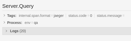 Jaeger Query Result